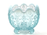 Northwood Opalescent Blue Pearl Flowers Bowl