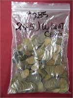 (245) Assorted Date Wheat Cents