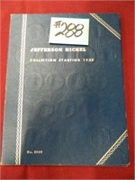 (61) Jefferson Nickels in Partial 1938 Book