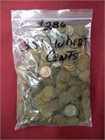 (351) Assorted Date Wheat Cents