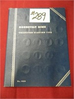 (35) Roosevelt Dimes in Partial 1946 Book
