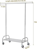Heavy Duty Clothing Racks For Hanging Clothes, Adj