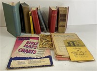 Lot Of Old Books  And Maps
