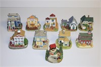 Collection of 10 Liberty Falls 3" Resin Buildings