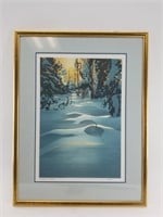 Byron Birdsall signed and numbered print, 63/70, d