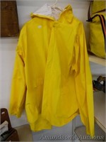 Yellow Rain Slicker Suit, Pants & Jacket - Size L