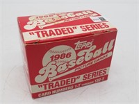 1986 TOPPS BASEBALL TRADED SERIES COMPLETE IN BOX