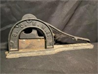 S. C. W. W. And Co.  Cast Iron Tobacco Plug Cutter