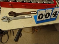 2 - 12"ADJUSTABLE WRENCHES