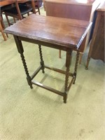 Dark Oak Barley Twist Occasional Table