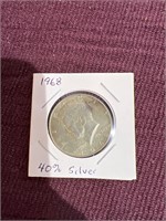 1968 Kennedy half dollar