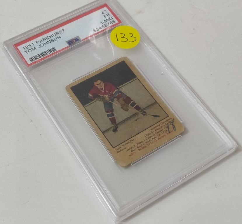 1951 Tom Johnson #7 PSA Graded Card