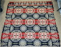 Antique Woven Coverlet Dated1851