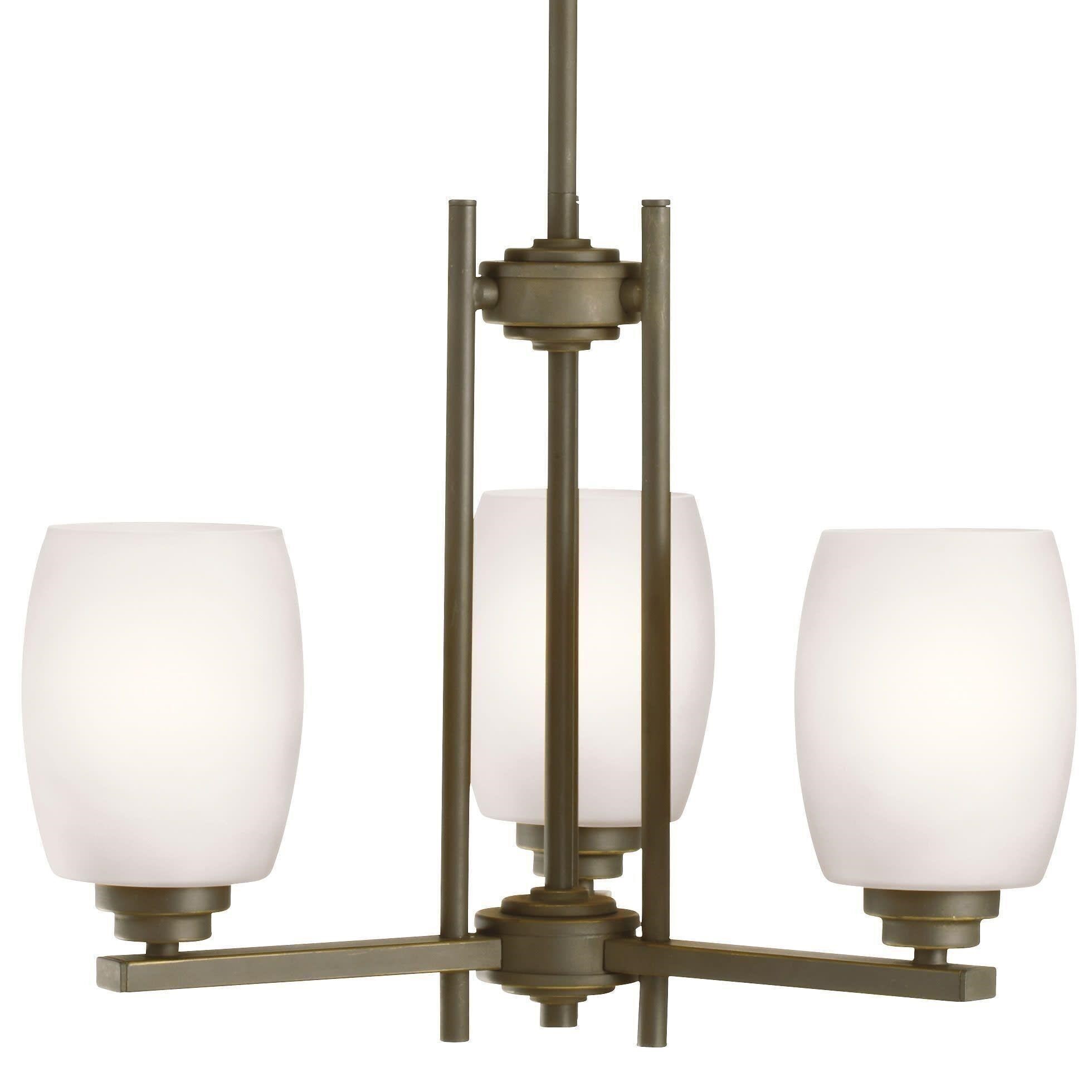 $68 Eileen Mini Chandelier 3 Light in Olde Bronze