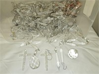 Clear Tote of Misc Crystal Prisms