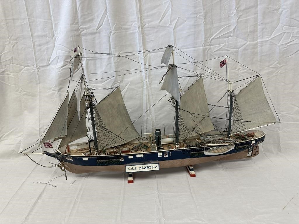 CSS Alabama Model Sailing Ship