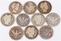 Coin 10 Key Date Barber Quarters