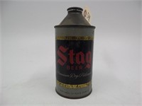 Steel Cone Top Beer Can - Stag