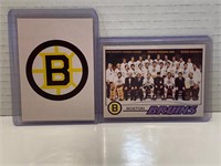 Boston Bruins 77/78 Records/Checklist NRMINT-MINT