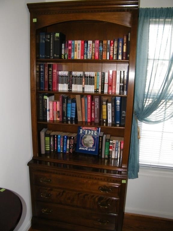 ETHAN ALLEN Bookcase & All Contents