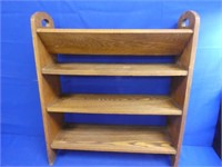 Oak Book Shelf 28" X 24" X 7.5"