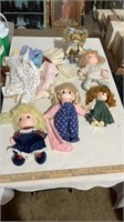 Precious moments collectable dolls with