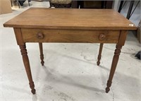 Victorian Style Mahogany One Drawer Table