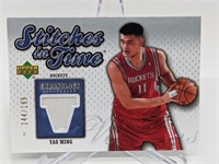 144/199 2006-07 UD Stitches In Time Yao Ming Relic