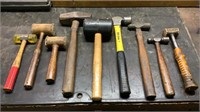 (9) Assorted Hammers