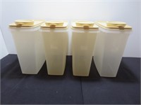 4 VTG Tupperware Cereal / Counter Matching