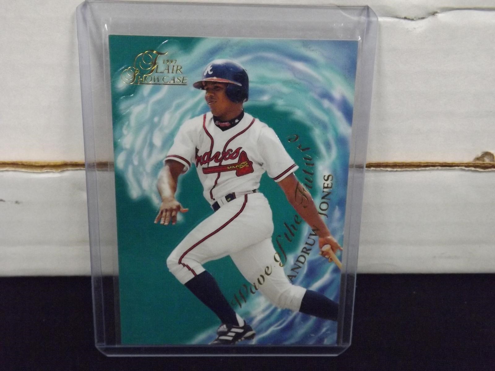 1997 FLAIR ANDRUW JONES WAVE OF THE FUTURE