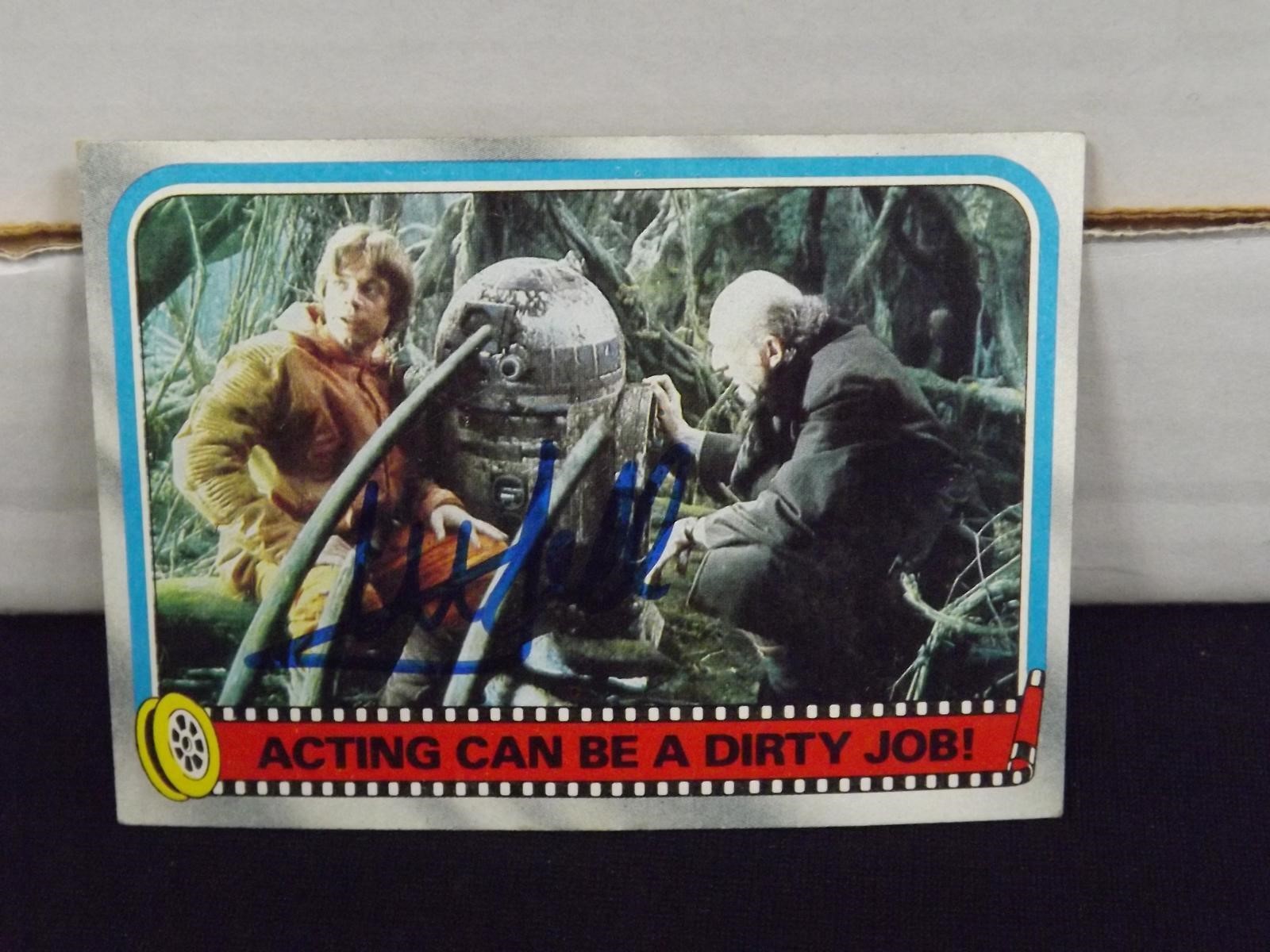 1980 TOPPS MARK HAMILL AUTOGRAPH STAR WARS