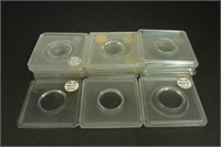 Box of Plastic 2 by 2 Snaptite Coin Holders