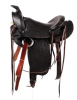 Custom Floral Tooled Western Style Saddle