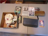 Box Lot of Cd's, Hat, Pipe & More