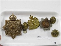 TRAY: ASST. MILITARY BADGES
