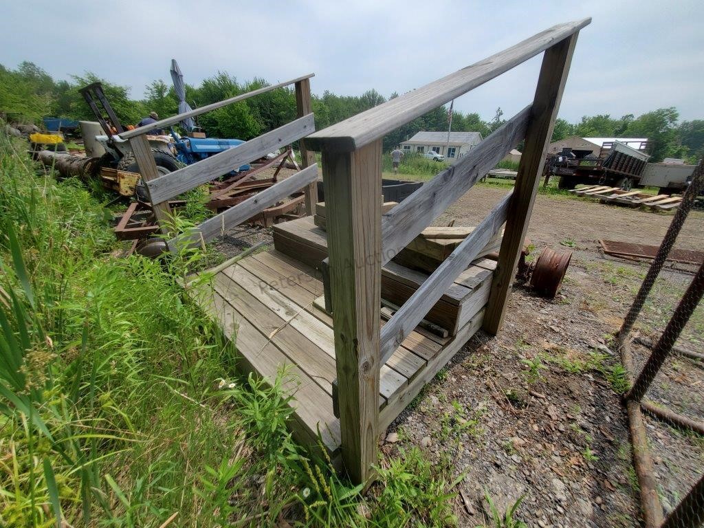 Treated Wooden steps