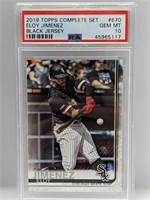 2019 Topps Black Jersey Eloy Jimenez RC #670 PSA10