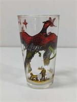 Vintage Hazel Atlas Pheasant Hunting Glass