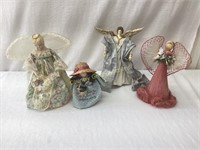 4 Decorative Angel Figurines