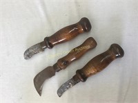 Vintage Knives with Curved Blades