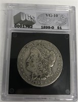 Slabbed 1899-O Morgan Sillver Dollar VG 1