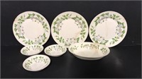 Lot of home Laughlin china pieces. Antique Homer
