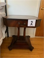 Empire Style Leather Top Nightstand (26"W x 28"T)