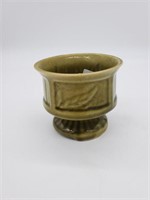 Mid Century Modern Green Pottery Bowl