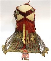 North African Tribal Coin-Covered Headdress 19th C