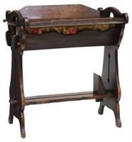 FRENCH PROVINCIAL WALNUT SEWING TABLE