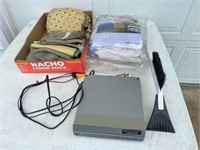 DVD player, Glass handling sleeves & more