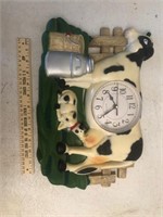 Cow and Calf Clock approx 12"