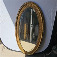 Large oval mirror